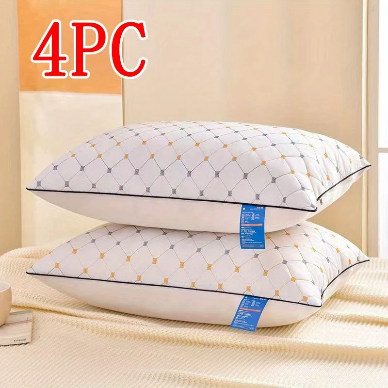 High-quality quilted pillow for side sleepers in soft, supportive fabric