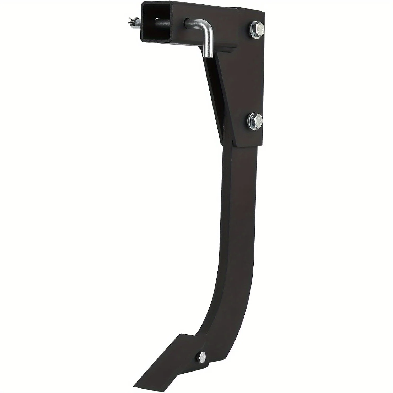 Hitch-mounted soil ripper with 18-inch shank and one-pin receiver mount