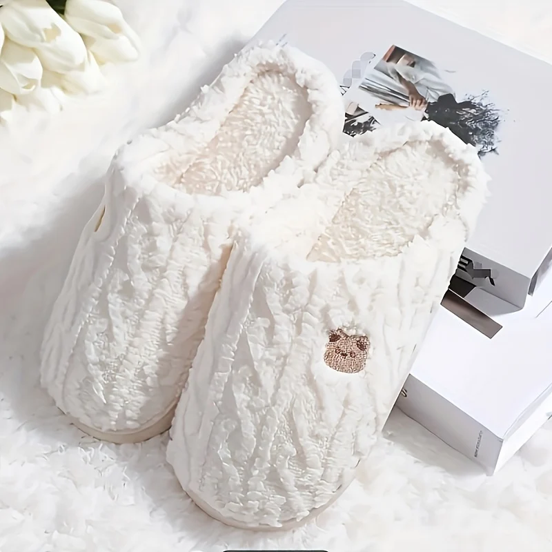 winter indoor slippers for couples: anti-slip and warm