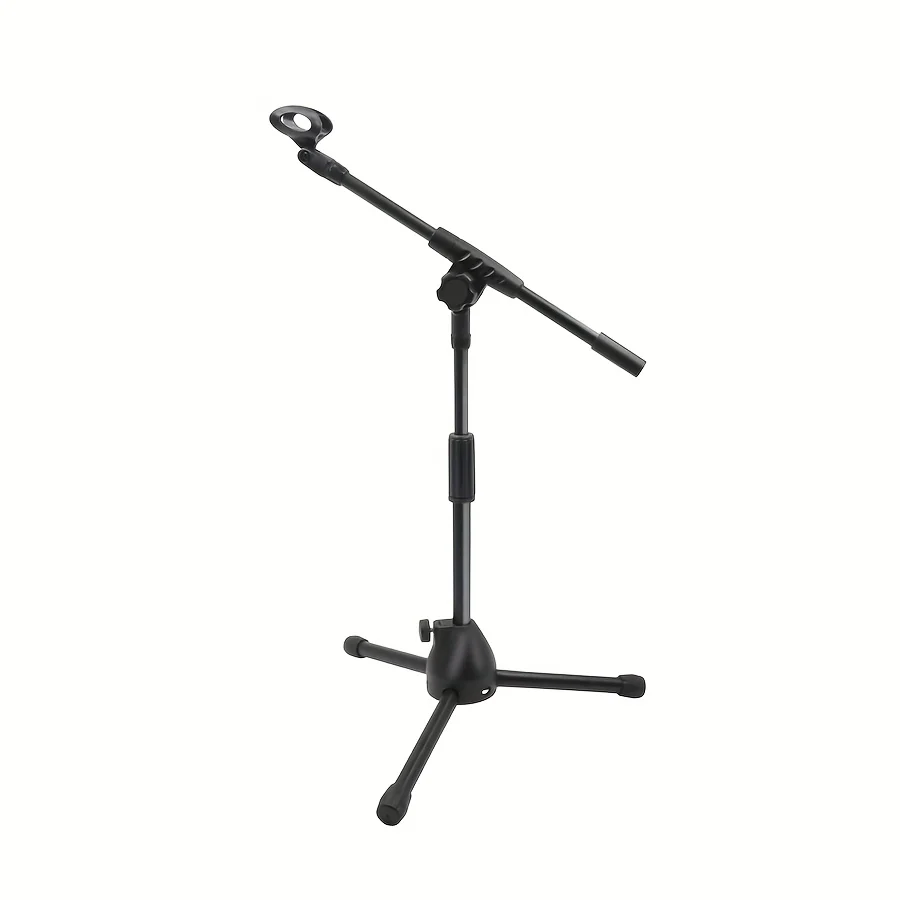 Heavy-Duty Adjustable Microphone Floor Stand with Carrying Pouch