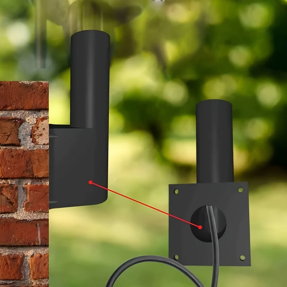 Wall mount bracket for GPS antenna on robotic mowers