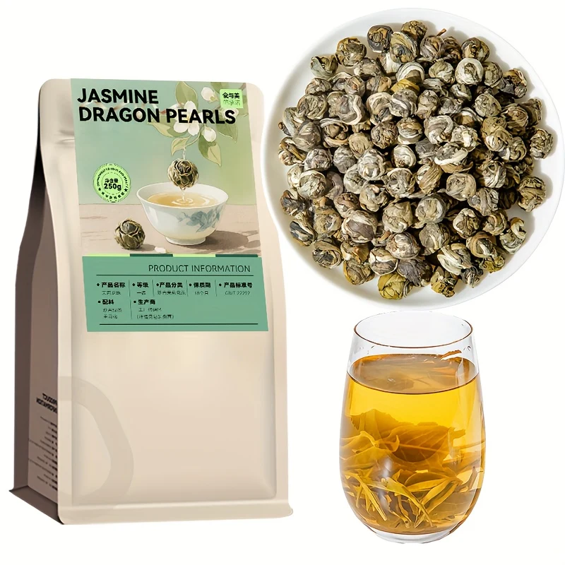 Jasmine Dragon Pearl Loose Leaf Green Tea – 250 g