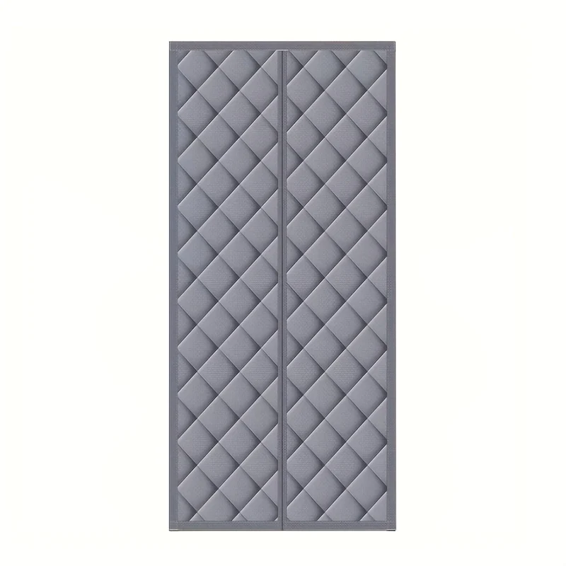 Classic thick door curtain with magnetic and thermal insulation