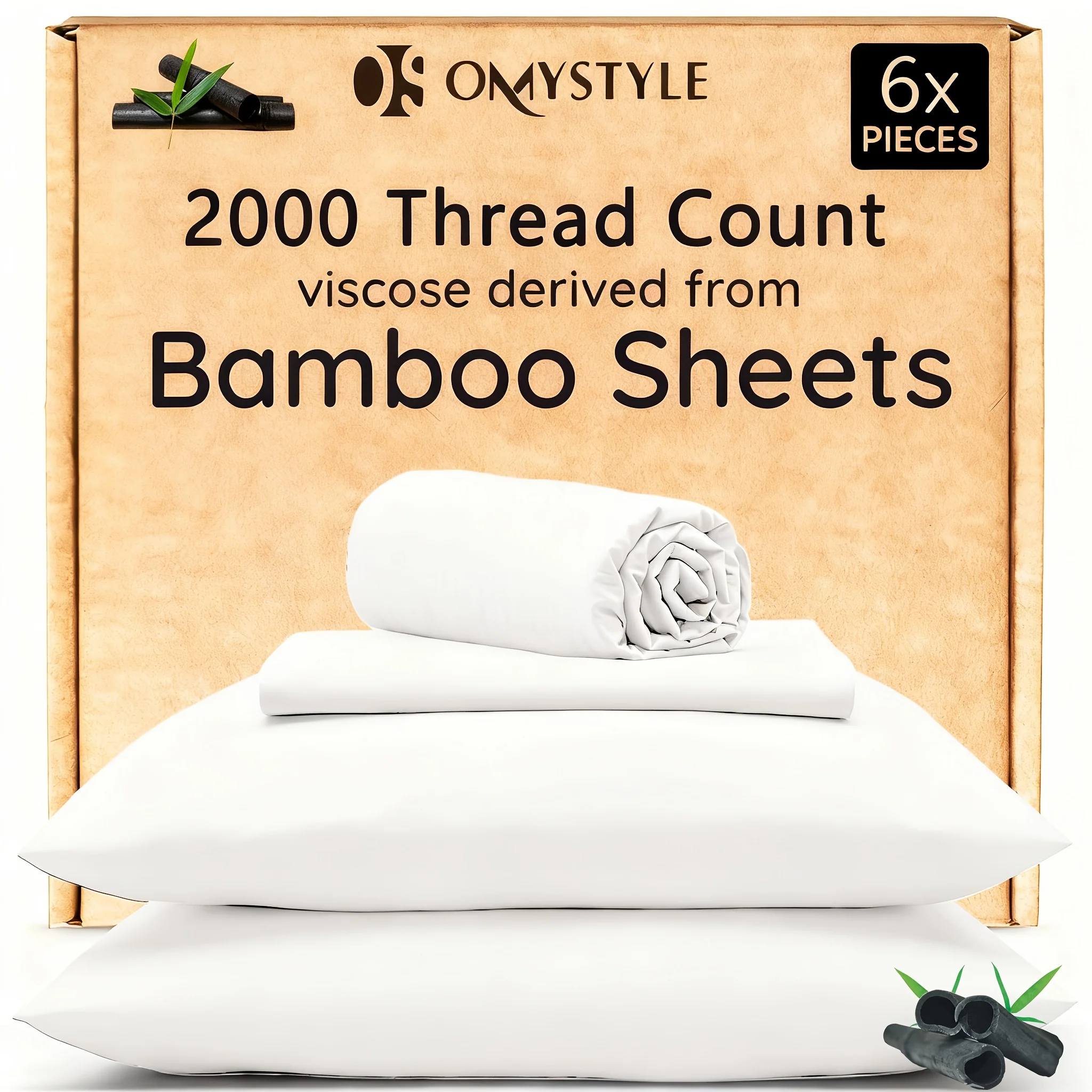 Breathable bamboo bedding set for cool, silky sleep comfort