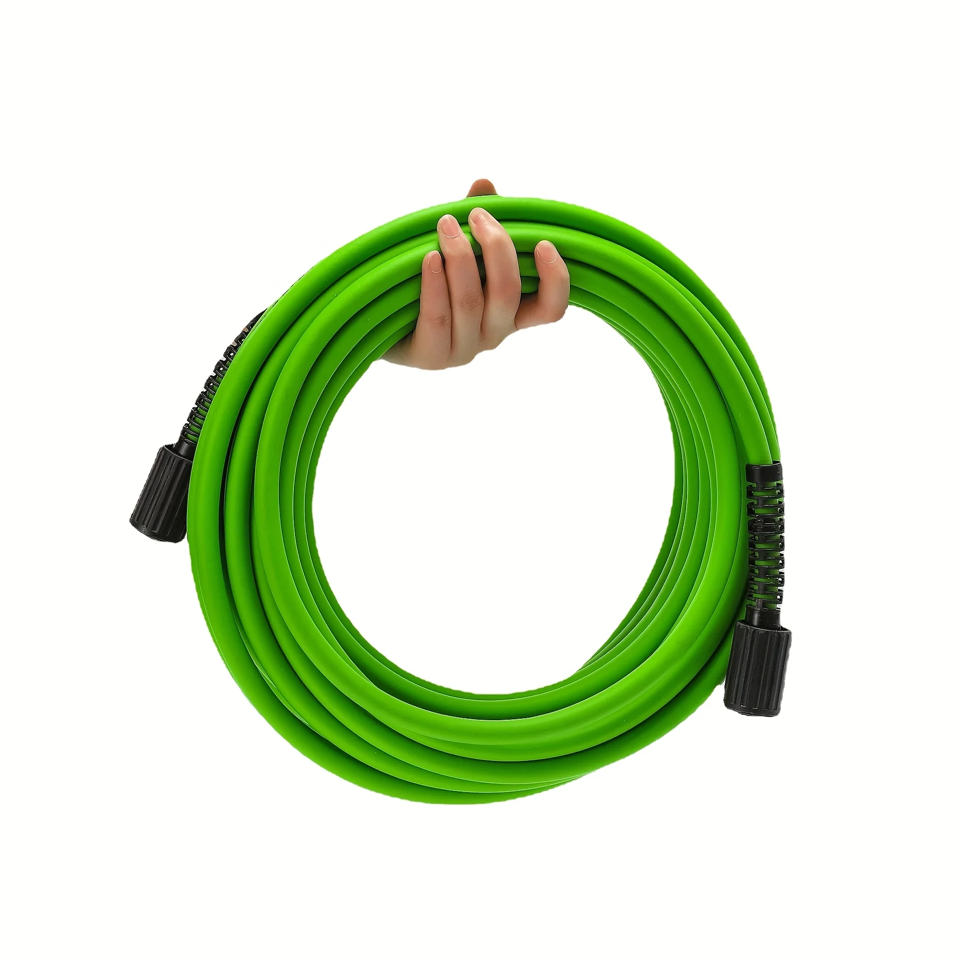 Flexible high-pressure washer hose for power washers