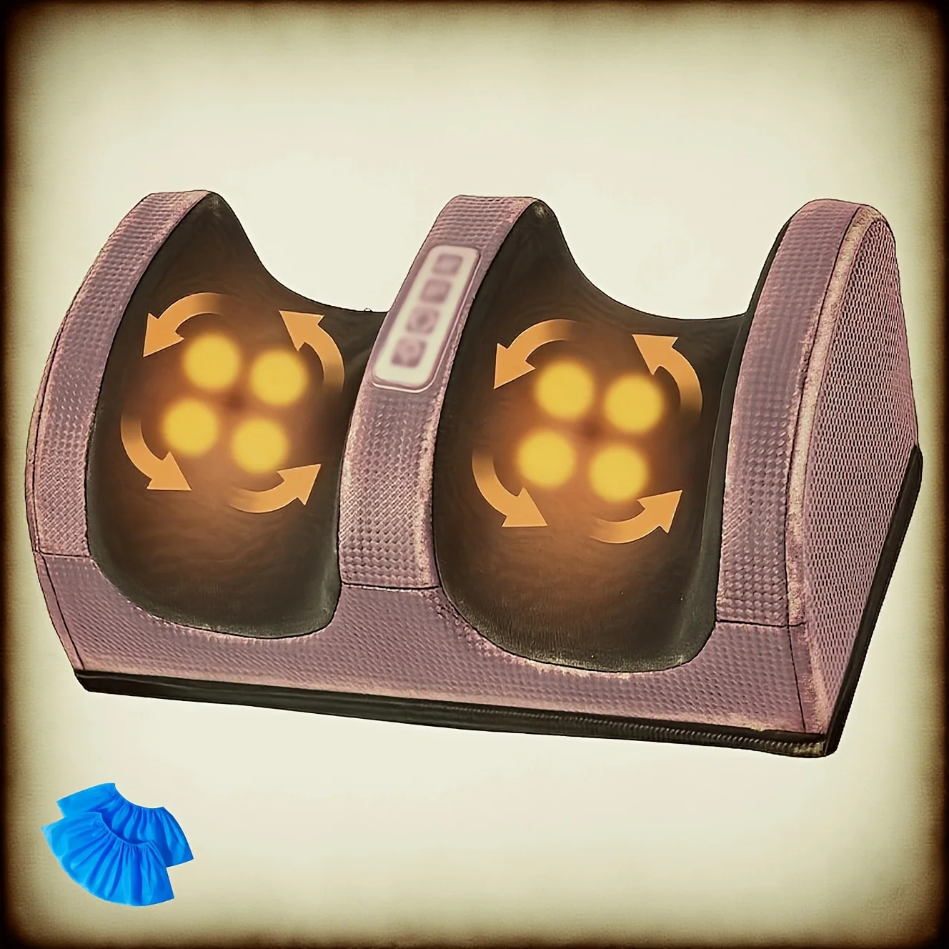 Electric foot massager with heat therapy for feet and legs