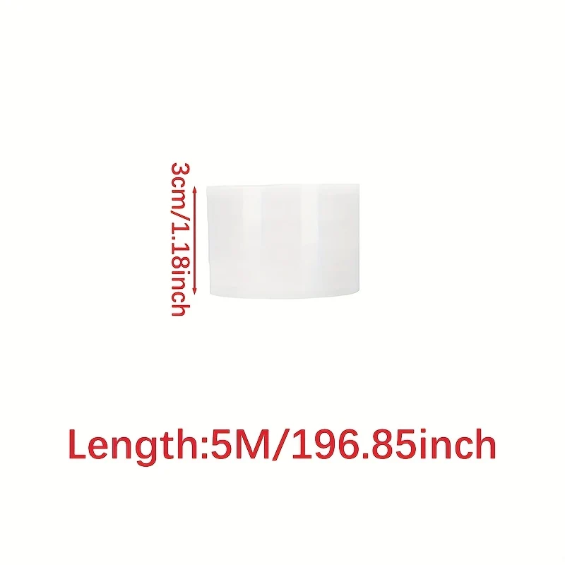 Transparent Self-Adhesive Sealing Strip Roll, 5M for Kitchen and Bathroom Edge Protection