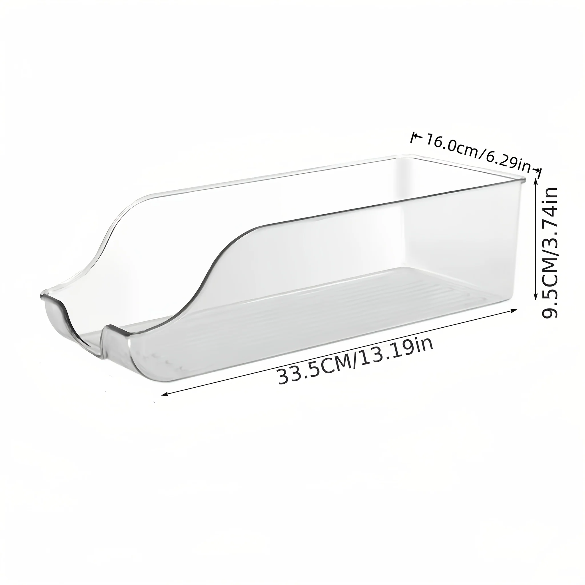 Transparent Acrylic Stackable Storage Box – Angled Design for Soda Cans and Energy Drinks
