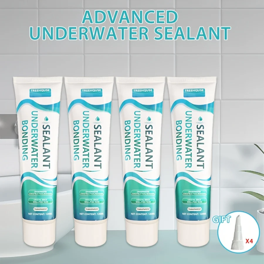 4-Piece Underwater Sealant Kit for Aquariums and Water Gardens