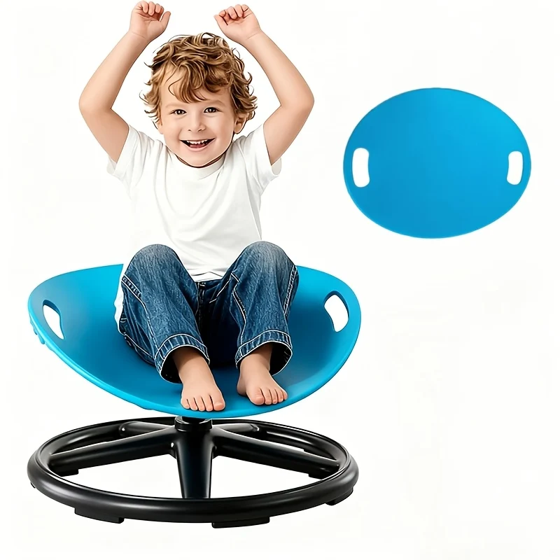 Spinning therapy chair with anti-slip metal base