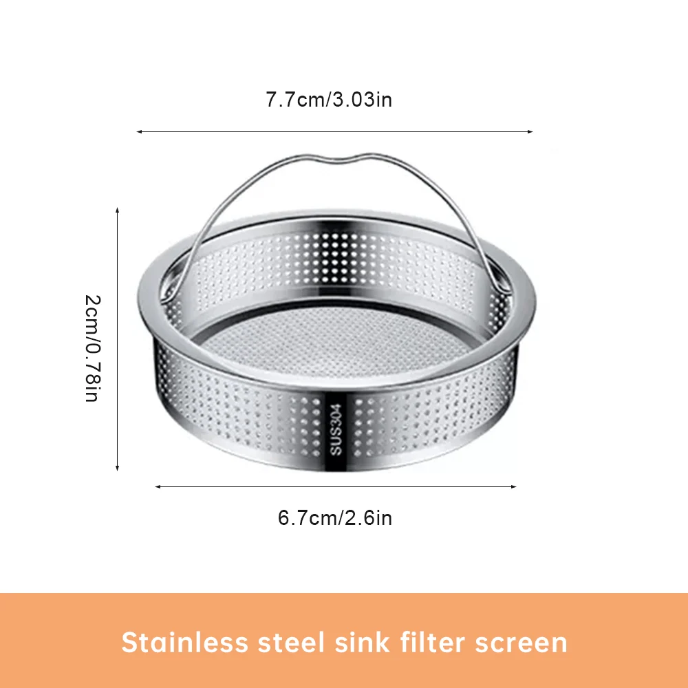 Stainless Steel Kitchen Sink Drain Filter Basket