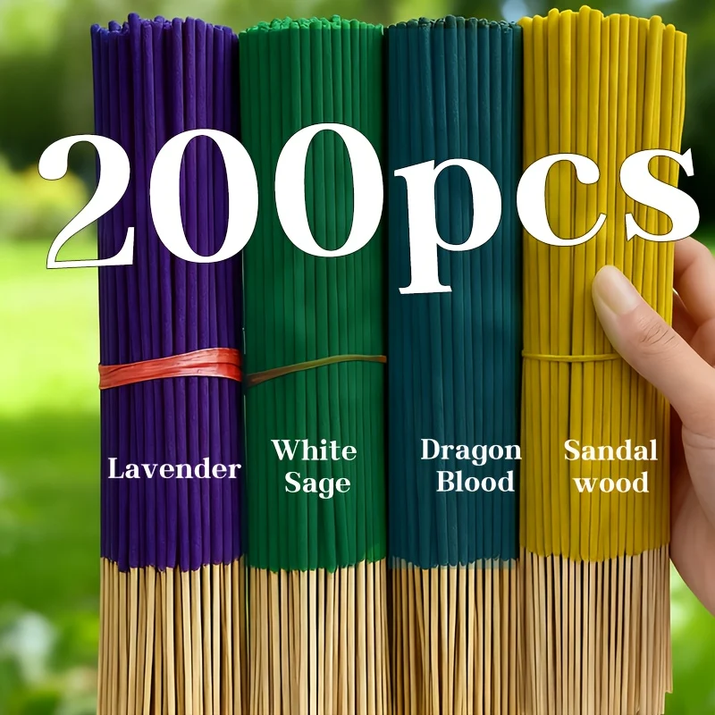 Yoga Meditation Aroma Sticks Set – Jasmine, Rose, Patchouli & Sacred Wood – 800 Sticks Total