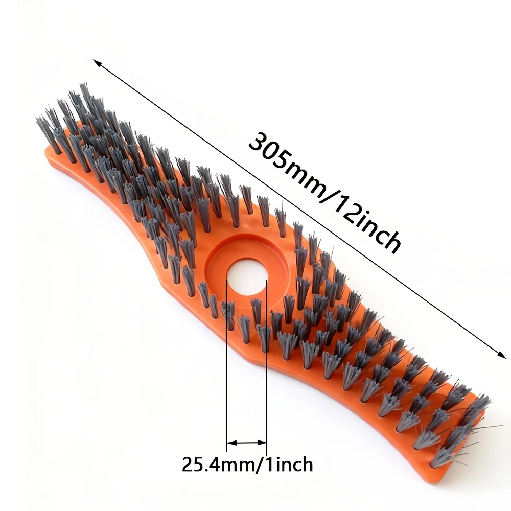 Heavy-Duty Lawn Mower Cleaning Brush with 1-Inch Bristles