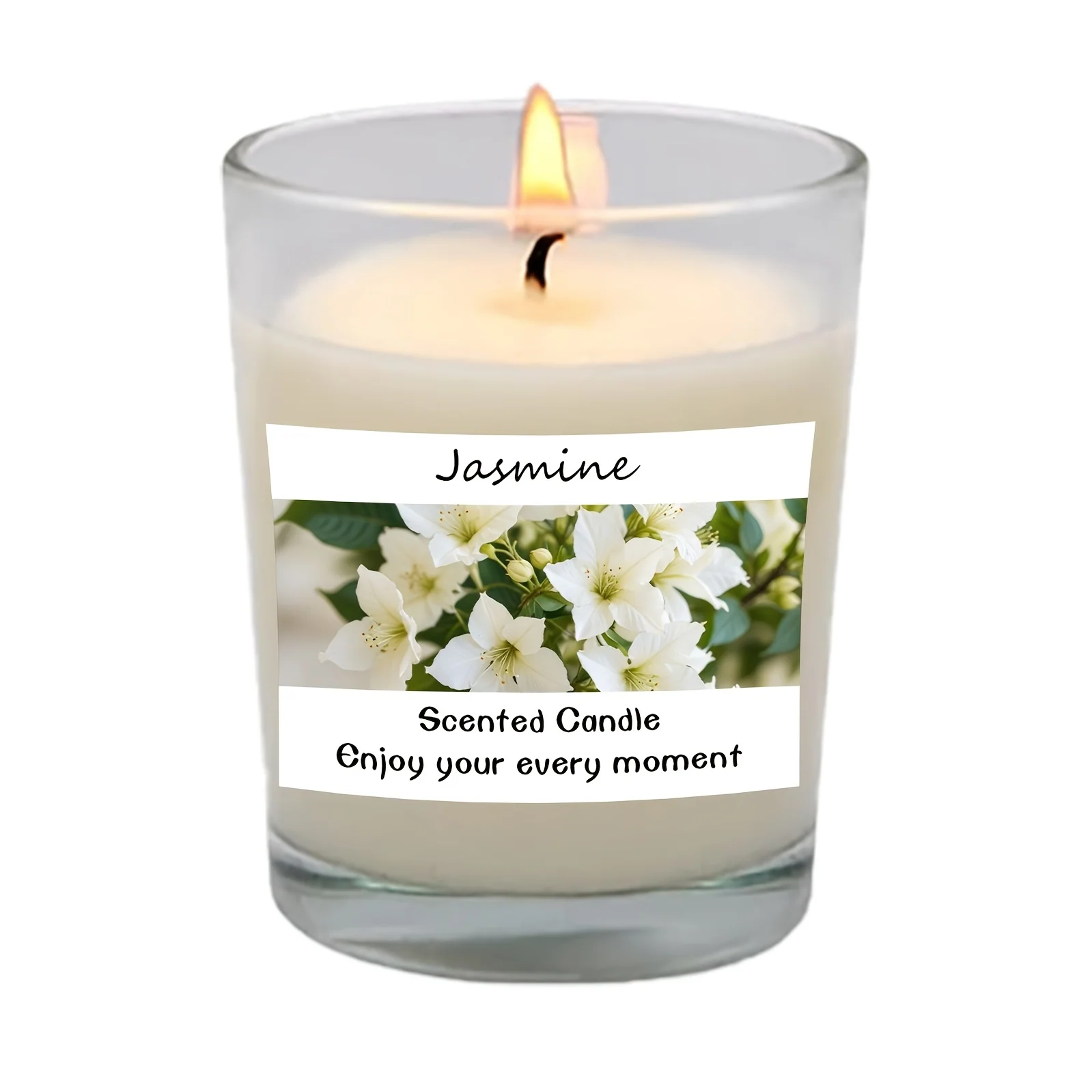 Set of four aromatic relaxation candles in jasmine, lavender, vanilla and gardenia