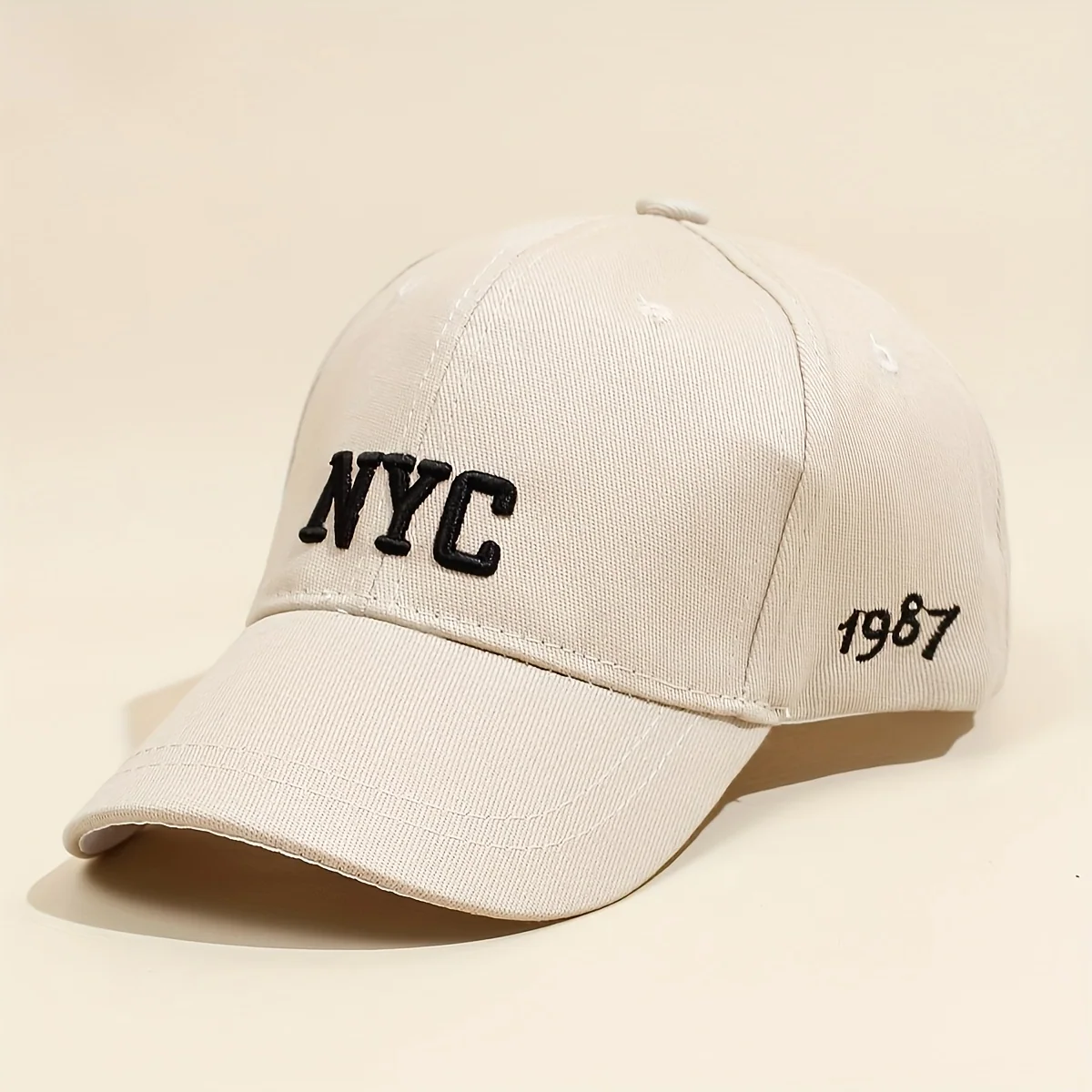 Adjustable embroidered baseball cap for kids with snapback closure