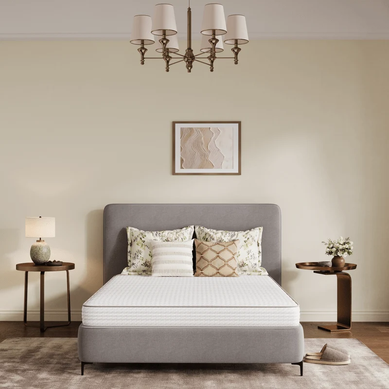 Memory foam hybrid mattress with pocket springs in multiple sizes