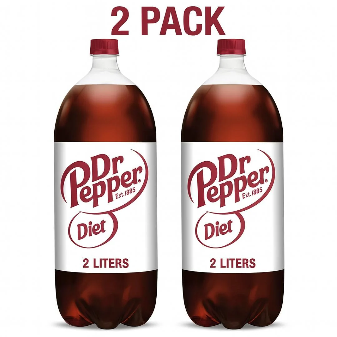 Diet Soda Pop, 2 L Bottle, 2 Pack