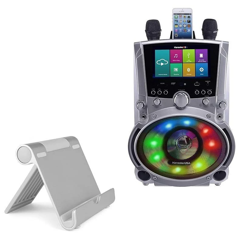 Portable Multi-Angle Stand for Karaoke and Media Devices