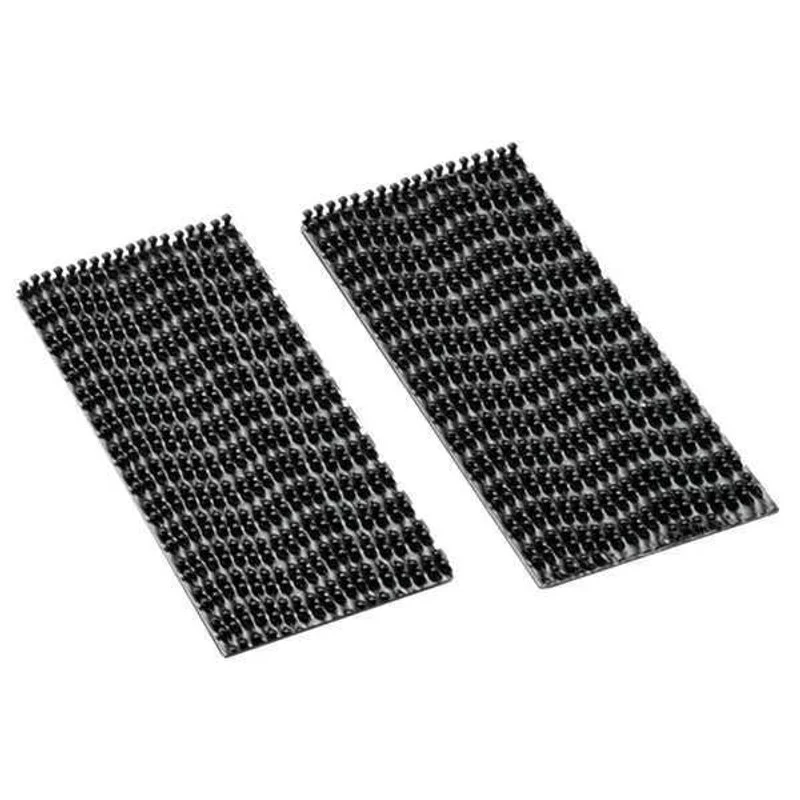 Reclosable Rubber Adhesive Fastener Shapes - Black, 100 Pack