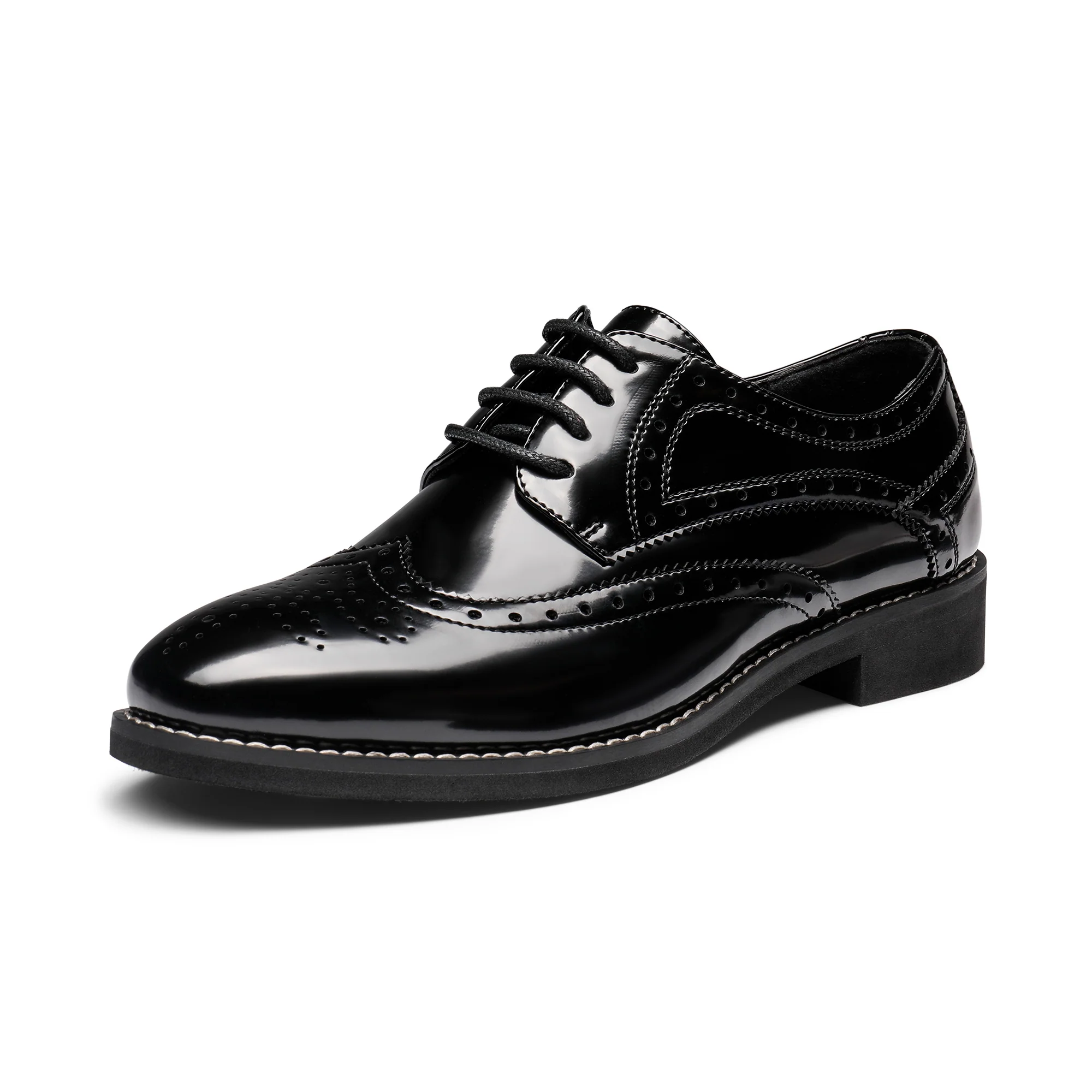 Women's Classic Wingtip Oxford Lace-Up Dress Shoes