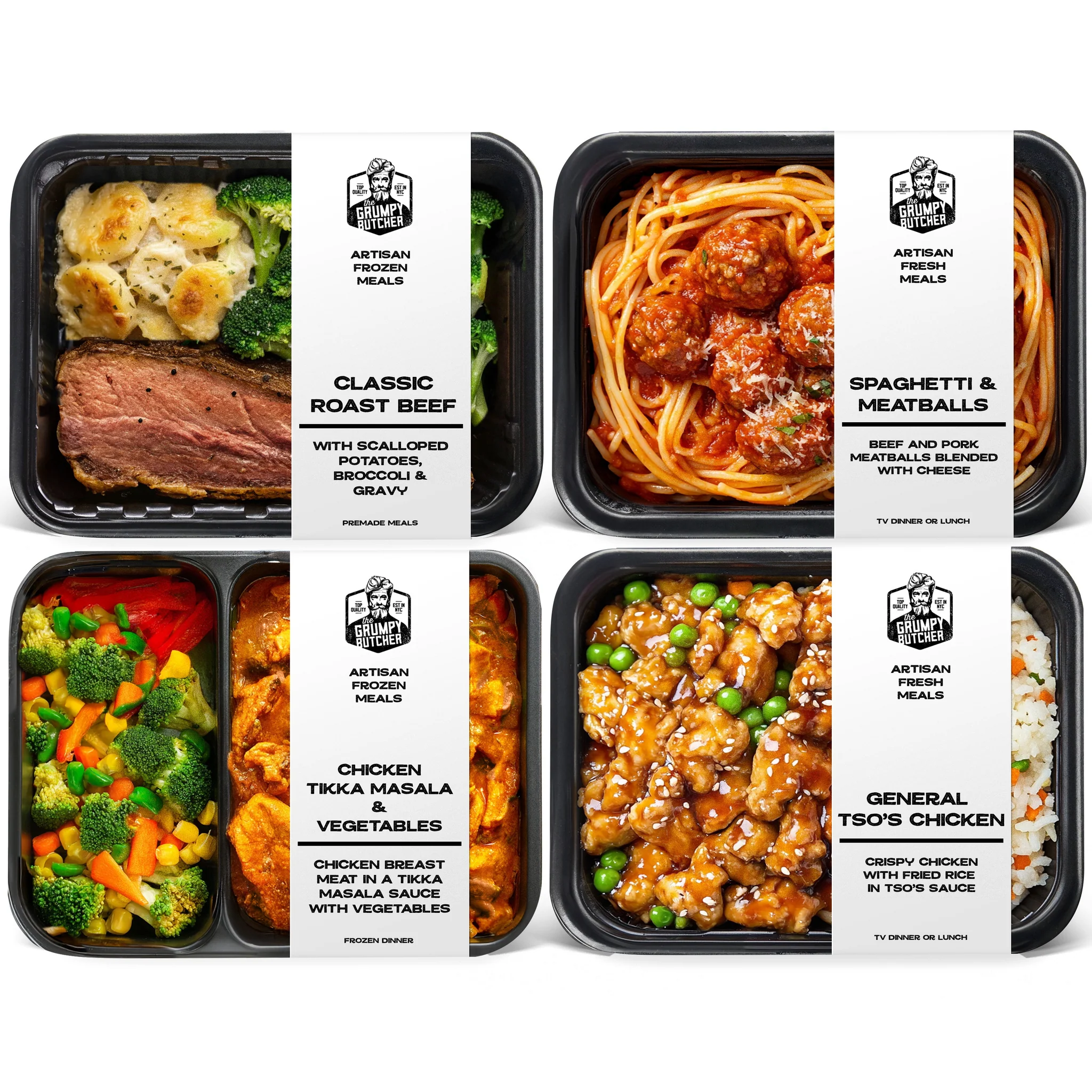 Chef-Crafted Gourmet Meals Sampler: BBQ Fusion 4-Pack