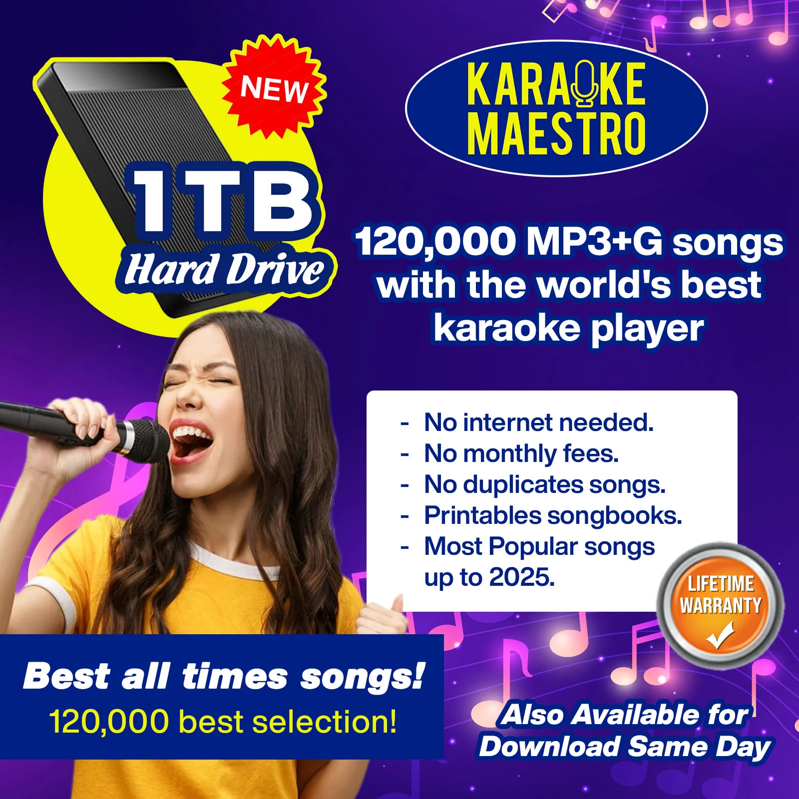 HD Karaoke Software – 120,000 English Songs for Windows & macOS