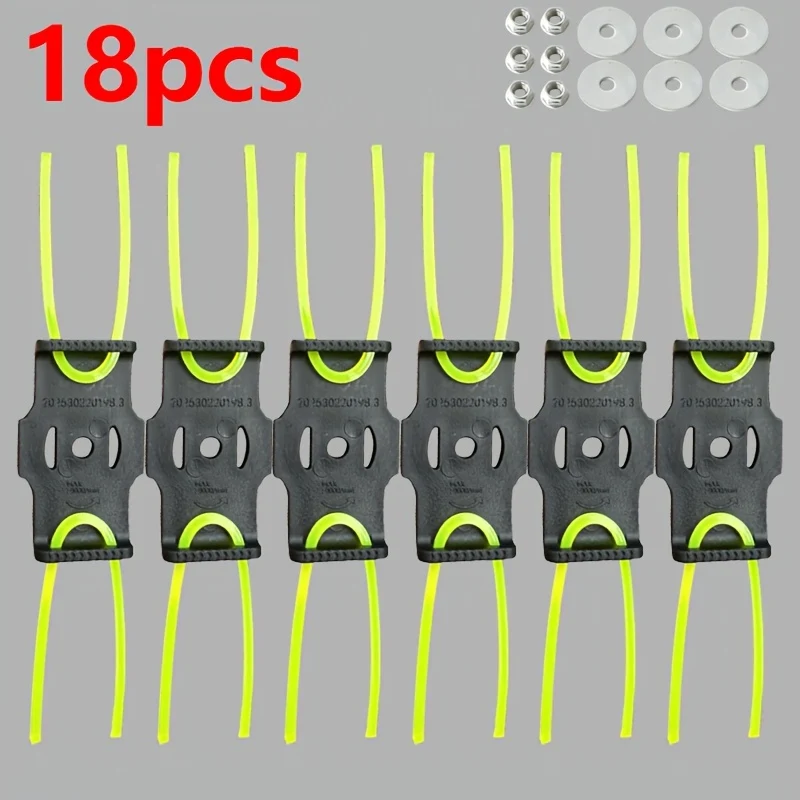 Durable nylon trimmer line set for electric and gas trimmers