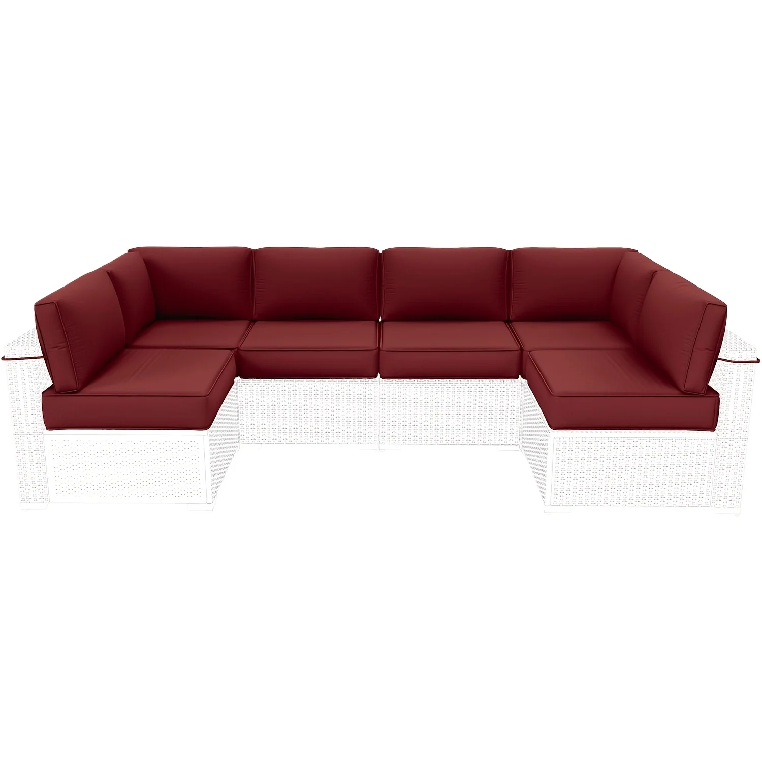 14-piece outdoor patio cushion replacement set with waterproof covers