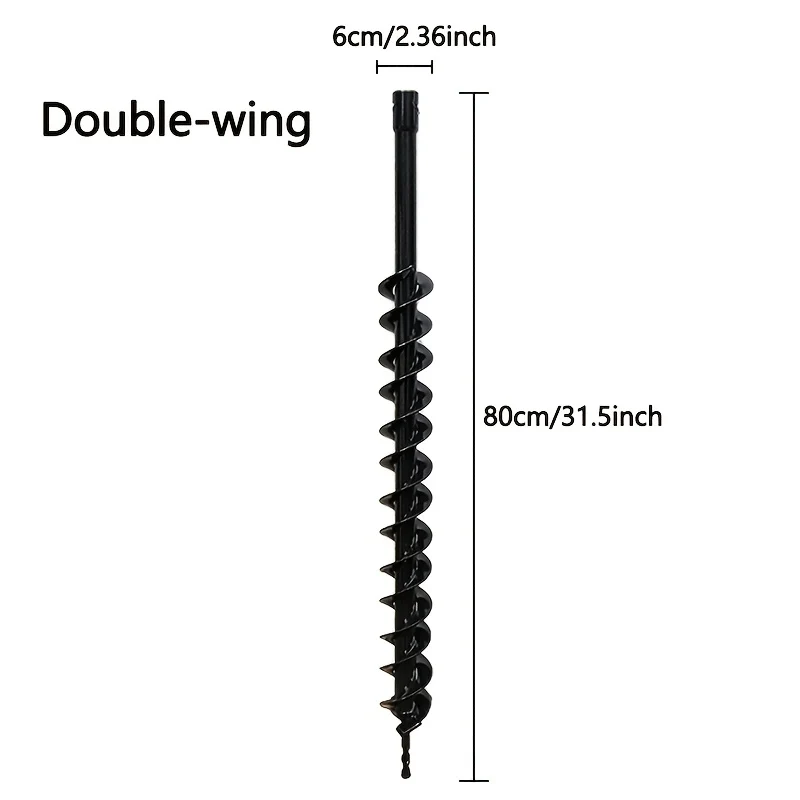 31-inch manganese steel earth auger bit for 52-65cc post hole diggers