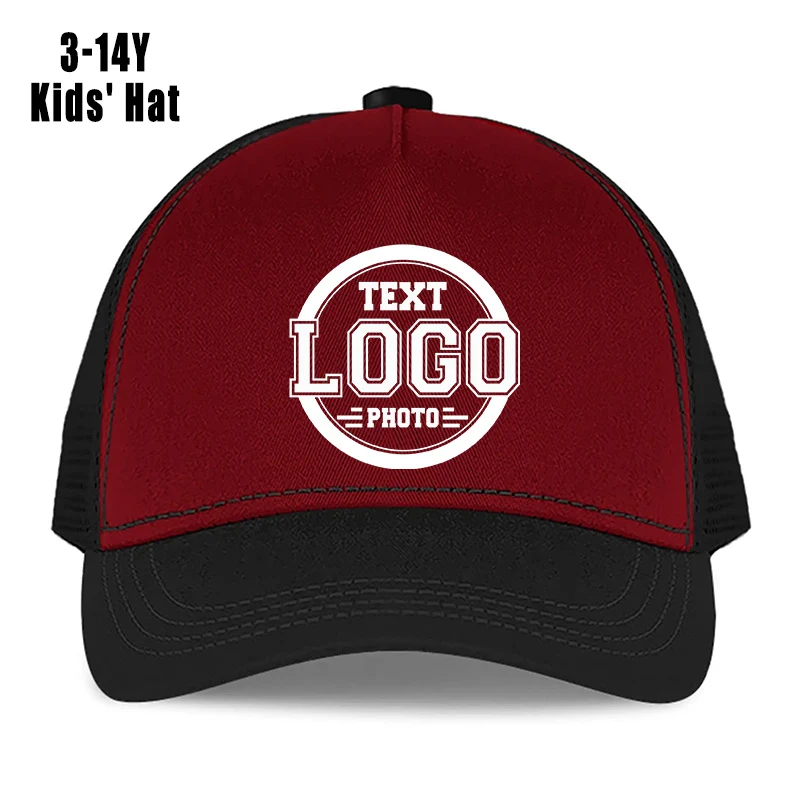 Customizable youth baseball caps with snapback closure for bulk printing