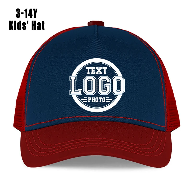 Customizable youth baseball caps with snapback closure for bulk printing