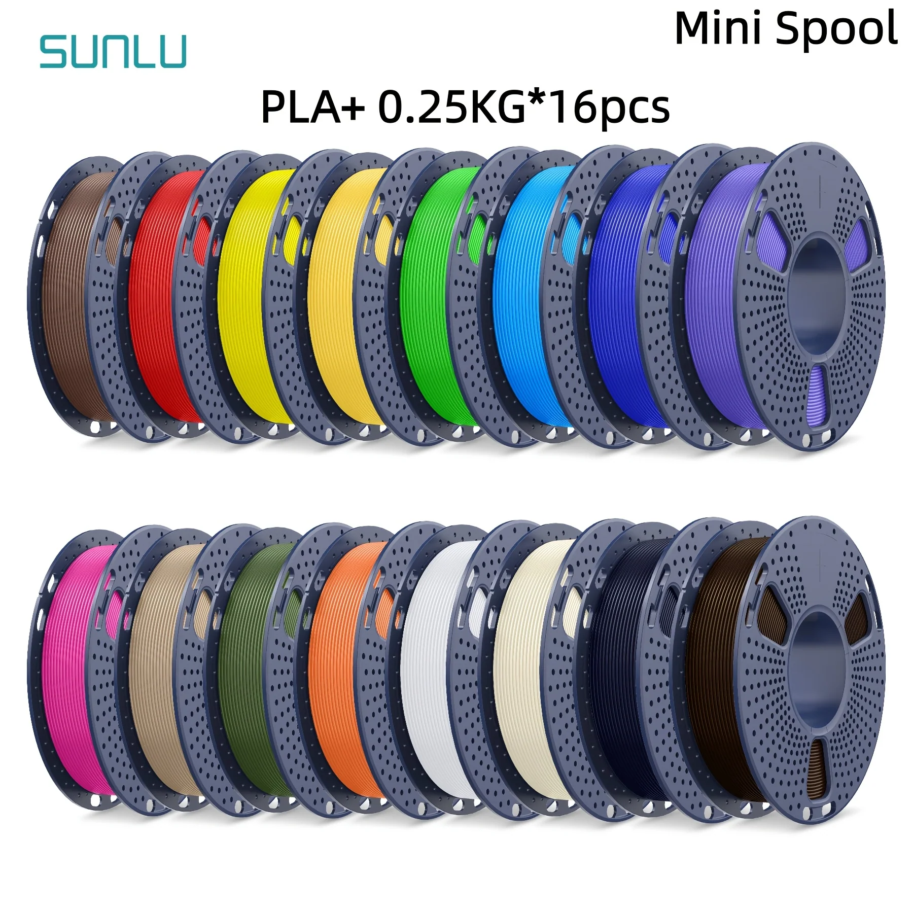 PLA Plus Multi-Color 3D Printing Filament Set, 1.75mm, 8.82lb Total