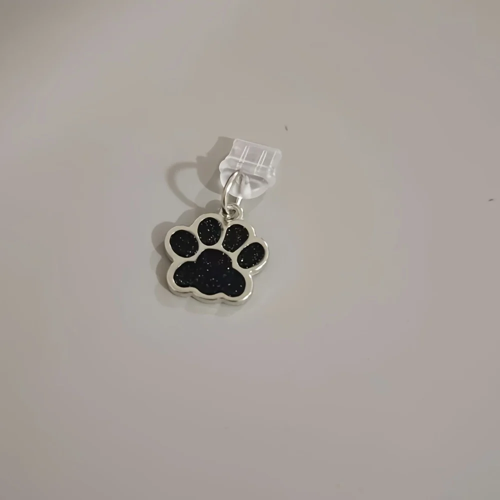 Mini Paw‑Shaped Phone Dust Plug for iPhone and Type‑C Android Ports