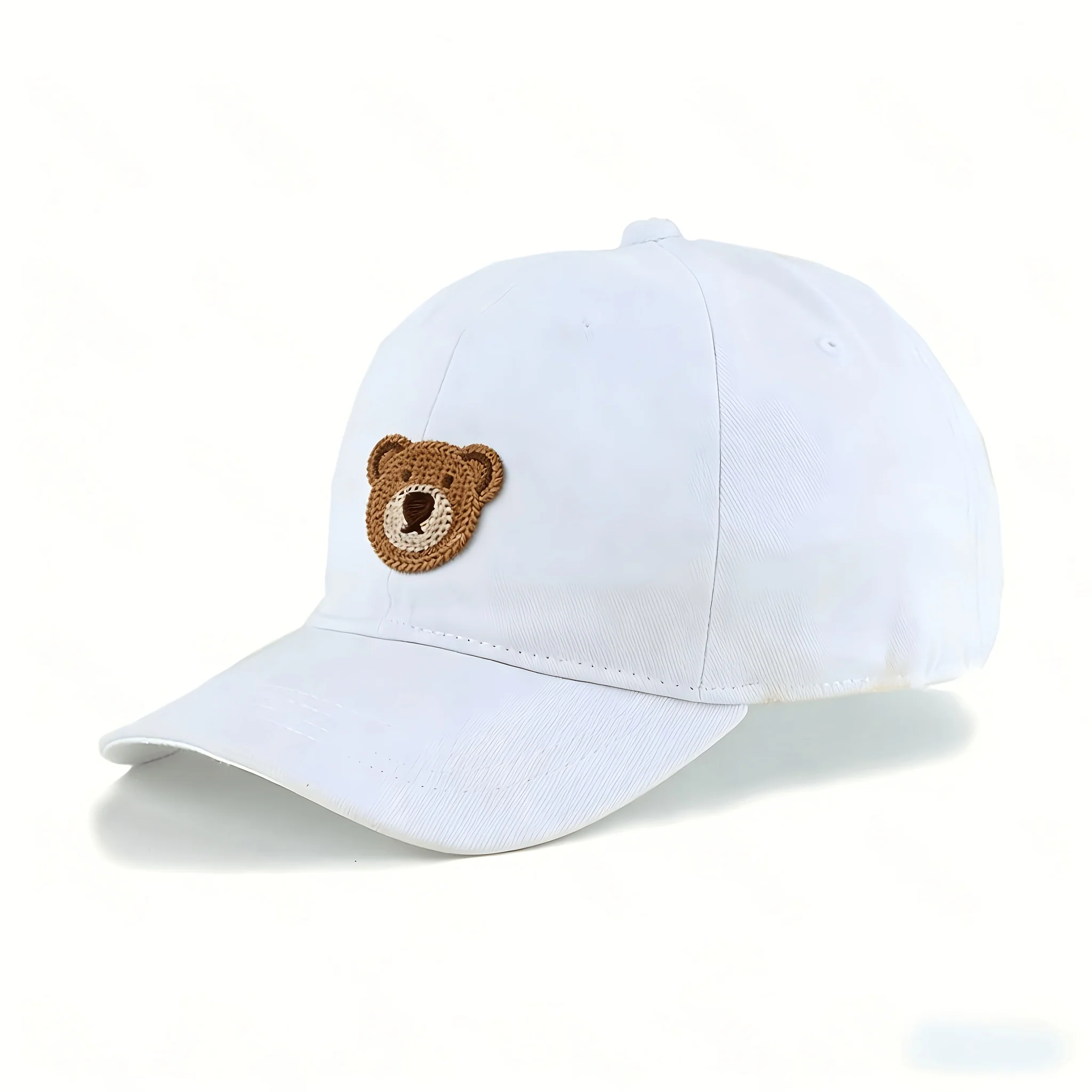 Classic duckbill baseball cap with solid color and front label