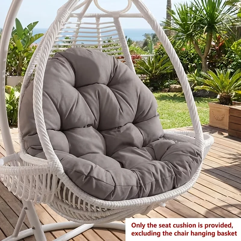 Ultra-soft rocking chair cushion with washable cover for indoor and outdoor use
