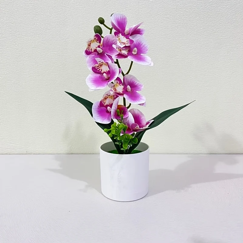 Artificial Orchid Bonsai Plant in Decorative Pot – Low‑Maintenance Indoor Décor