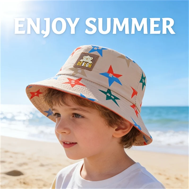 Lightweight fisherman-style summer hat for kids