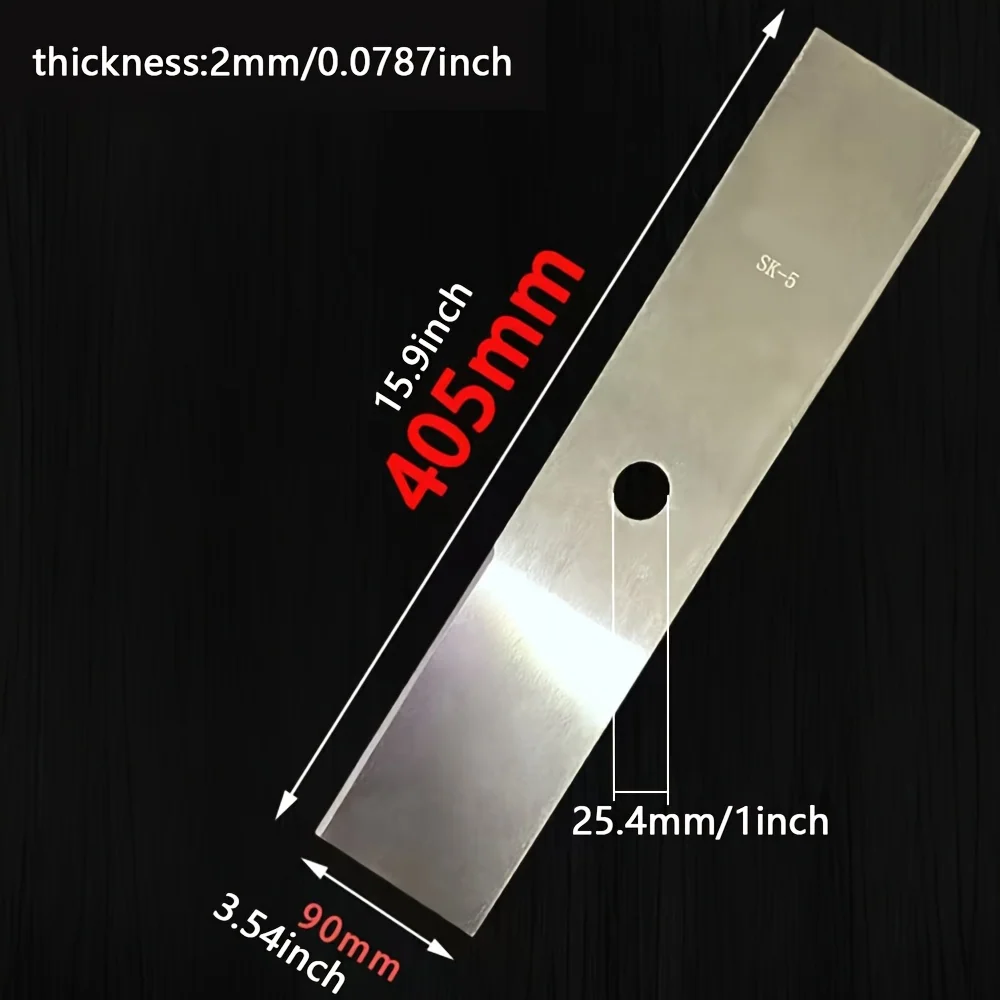 Extended cutting blade for lawn mowers, trimmers and edgers – SK5 steel