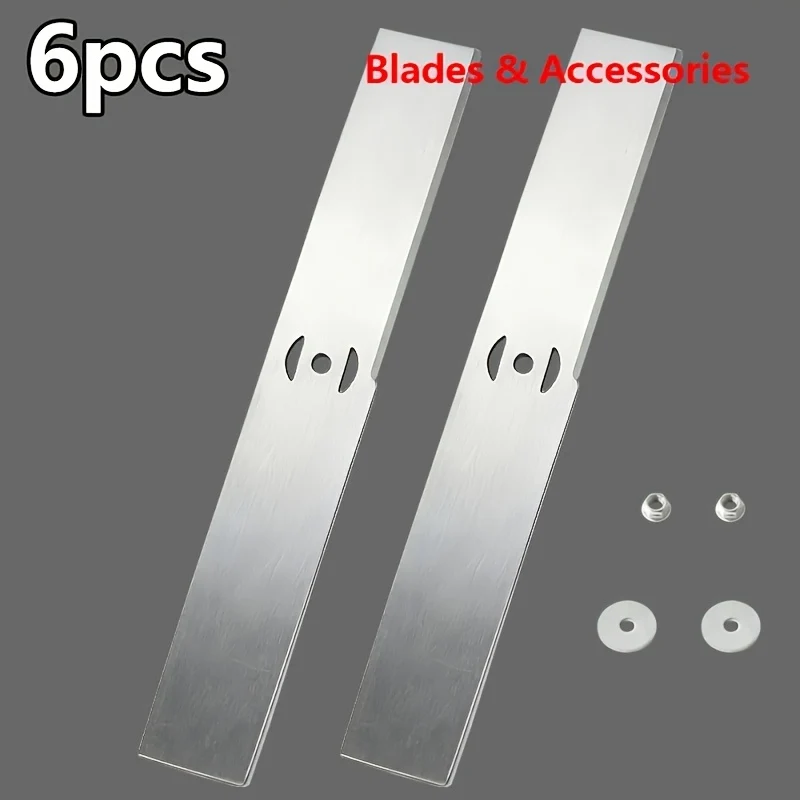 8-inch universal lawn mower blade with 0.2 cm center hole
