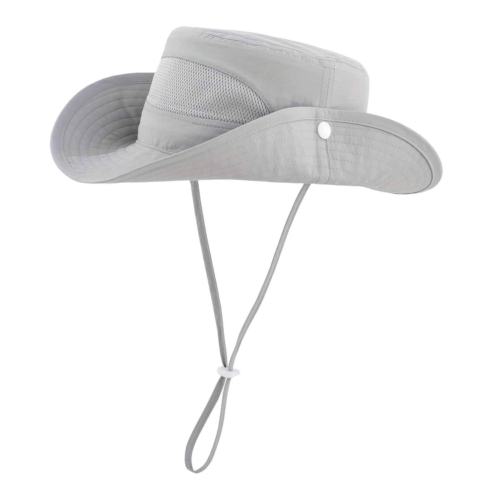 Mesh bucket hat for kids with wide brim sun protection