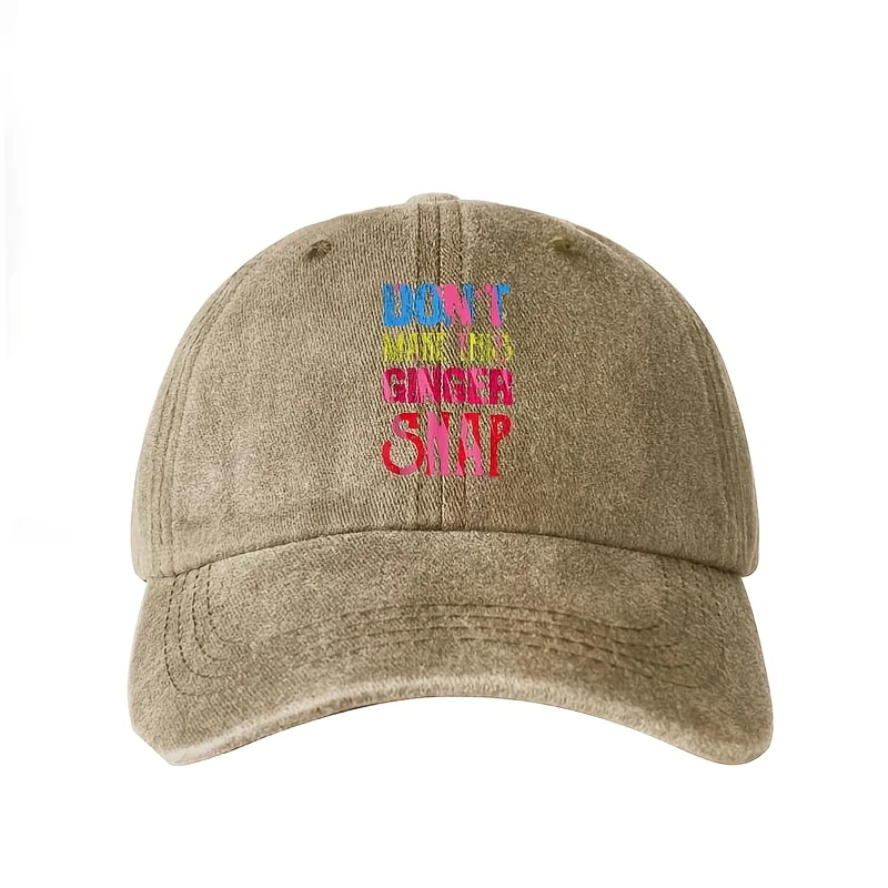 Solid black washed baseball cap for kids with curved brim