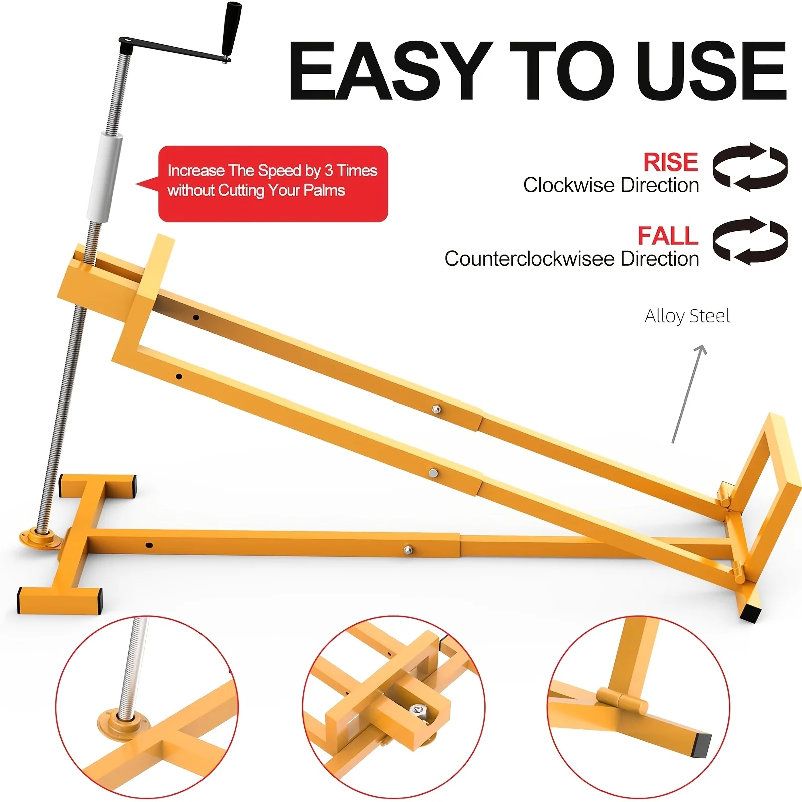 890 lb capacity garden tractor maintenance lift with telescopic jack