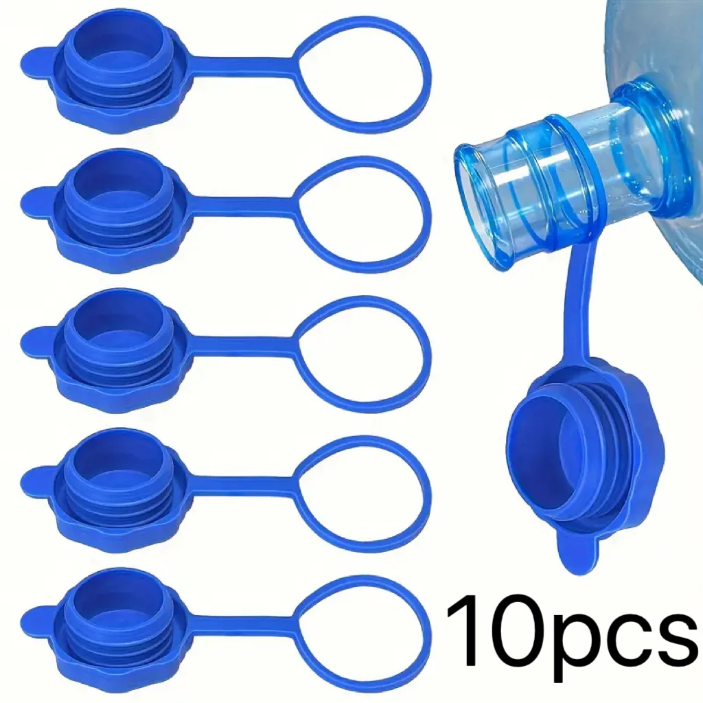 10‑Piece Silicone Reusable Jug Lids – Fits 3‑ and 5‑Gallon Buckets (55 mm Opening)