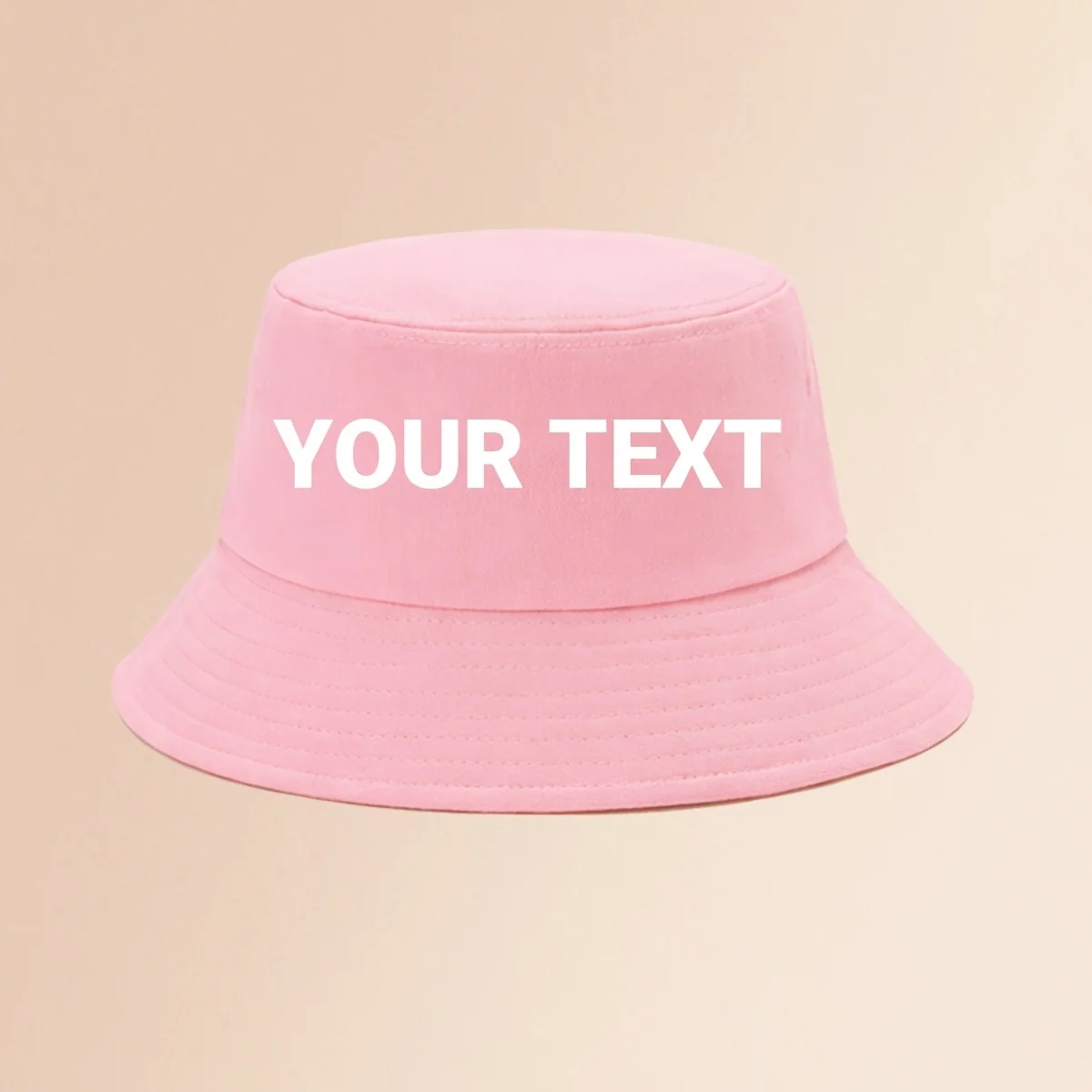 Custom name and slogan printed bucket hat for children