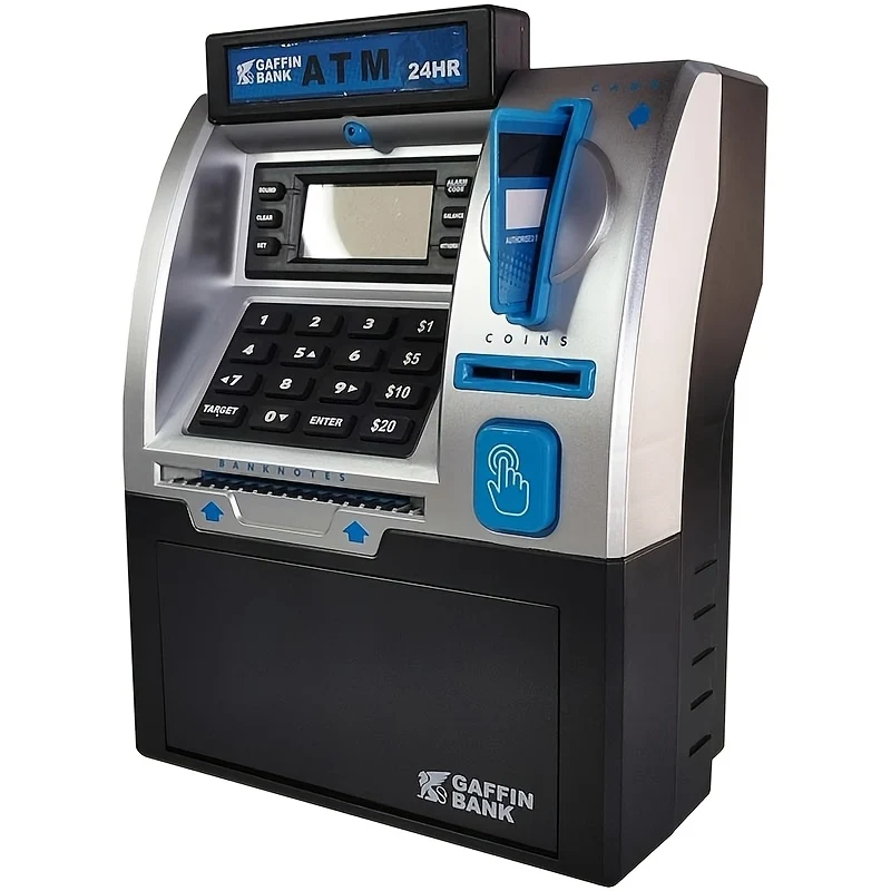 Electronic Digital Safe with Debit Card, Cash Scanning, Coin & Bill Slots and Balance Calculator