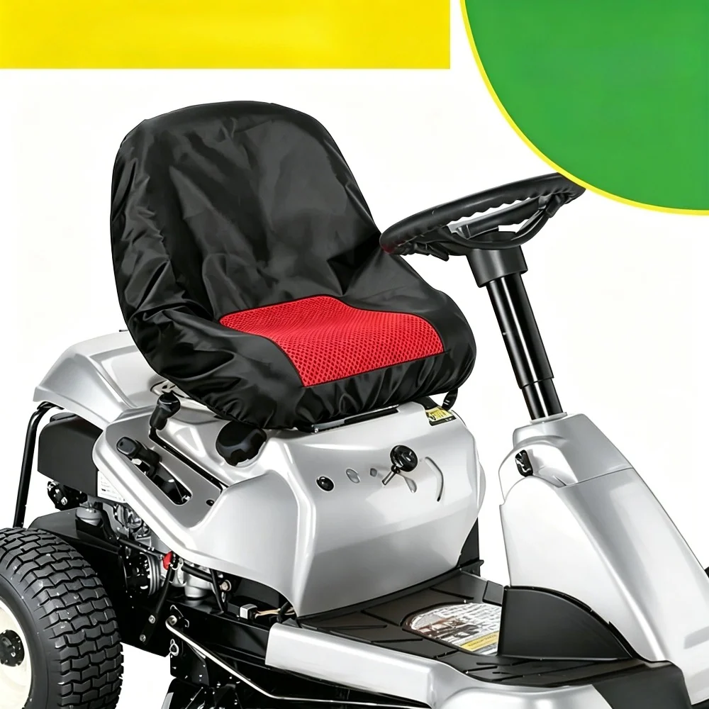 Reversible Anti-Slip Seat Cover for Forklifts & Agricultural Machines - Honeycomb Pattern, Weather-Resistant