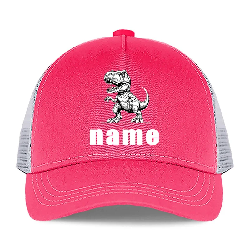 Customizable Dinosaur Name Baseball Cap – Adjustable Unisex Sports Hat