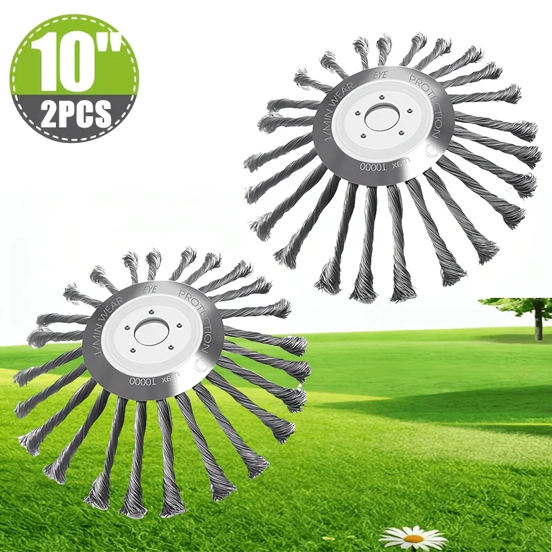 10-inch metal trimmer head for lawn mower attachments