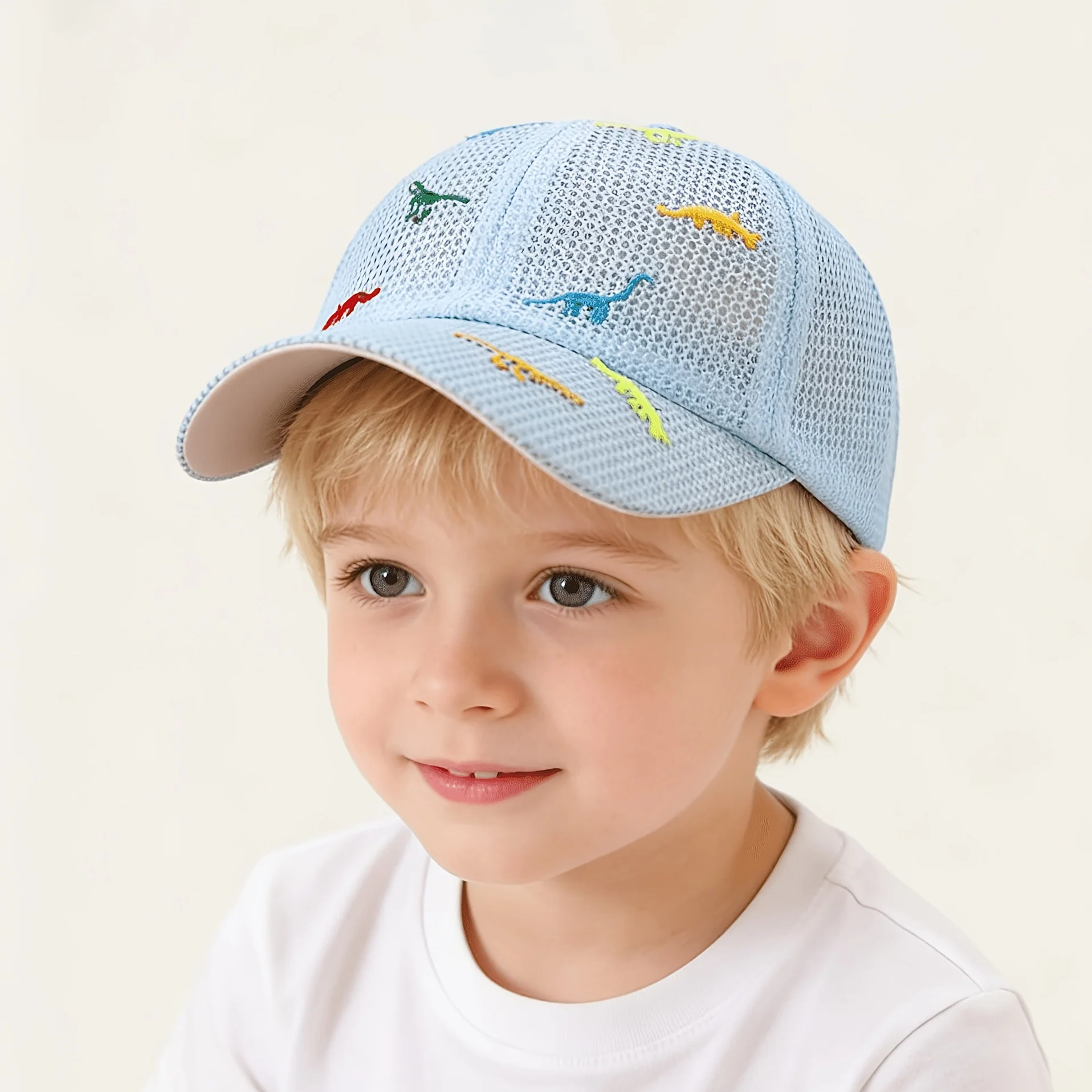 Dinosaur embroidered sun hat for toddlers and young kids