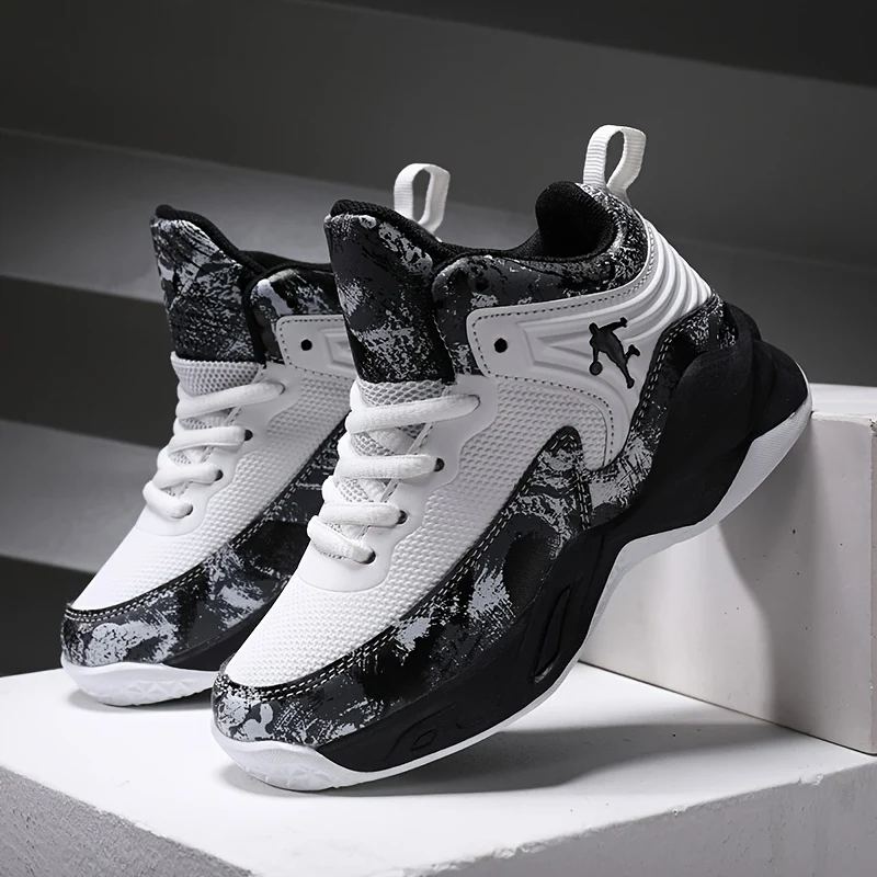 Women's High-Top Basketball Shoes with Shock Absorption